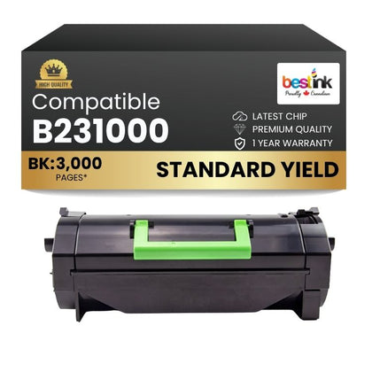 Compatible Lexmark B231000 Black Toner Cartridge 1 Pack