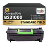 Cartouche de toner noir compatible Lexmark B231000 (1 paquet)