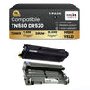 Compatible Brother TN580 DR520 Toner Cartridge and Drum Combo (1 DRUM & 1 TONER)