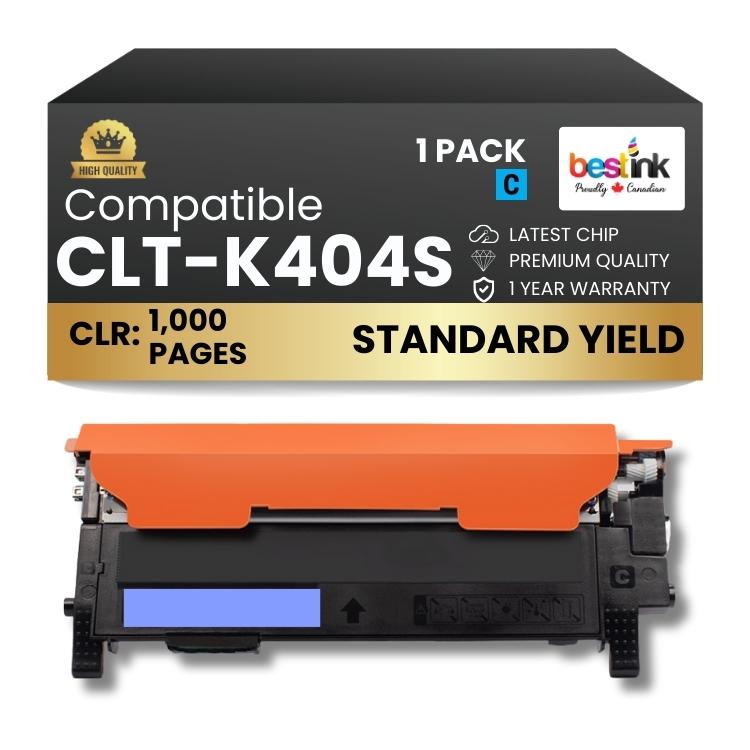 Compatible Samsung CLT-K404S Cyan 1 Pack