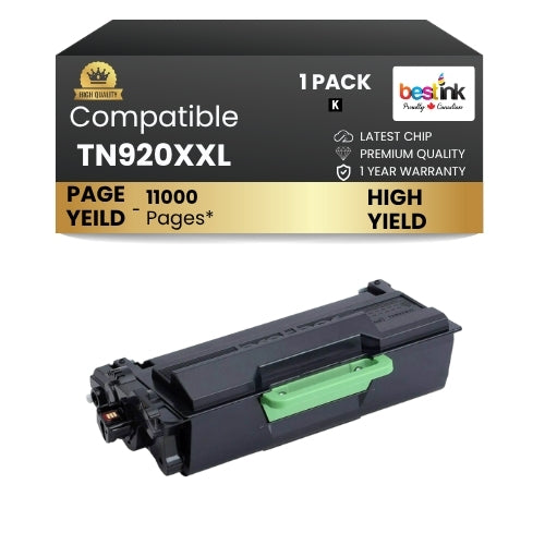 Brother TN920XL Black Toner Cartridge ( 1 Pack ) Super High Yield