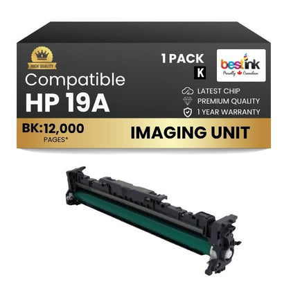 Tambour noir compatible HP 19A CF219A - Avec puce