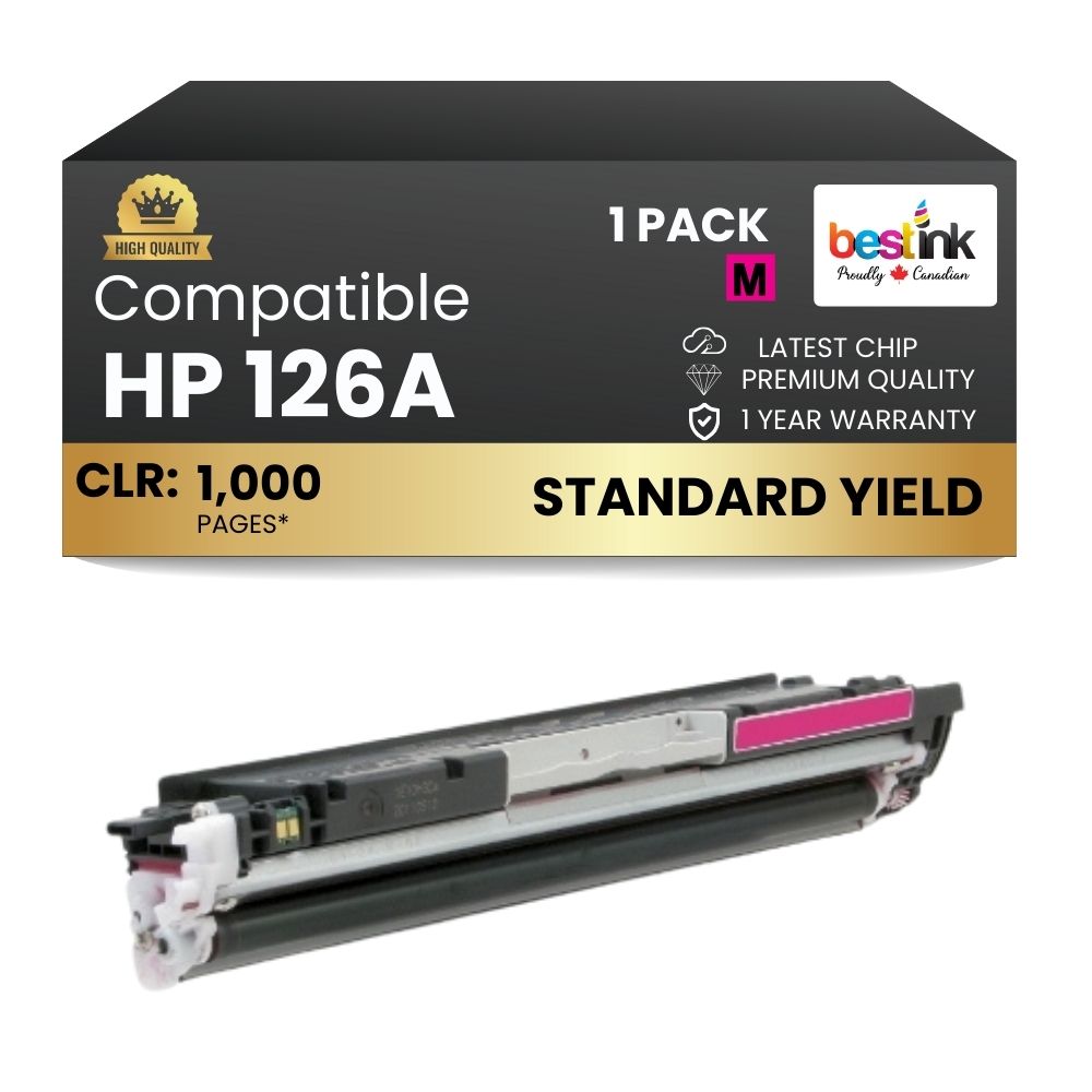 Cartouche de toner magenta compatible HP 126A CE313A