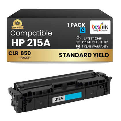 Compatible HP 215A W2311A Cyan Toner Cartridge Standard Yield- With Chip