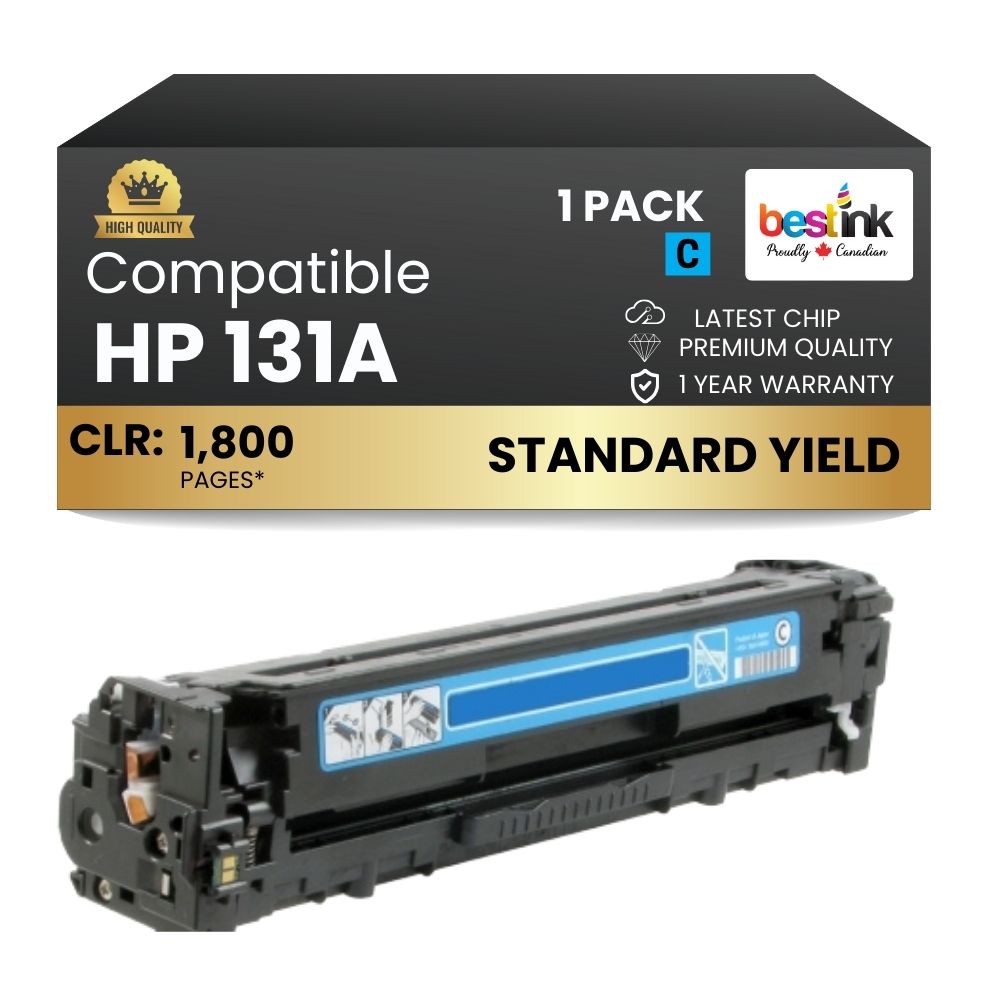 Cartouche de toner cyan compatible HP 131A CF211A