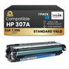 Compatible HP 307A CE741A Cyan Toner Cartridge