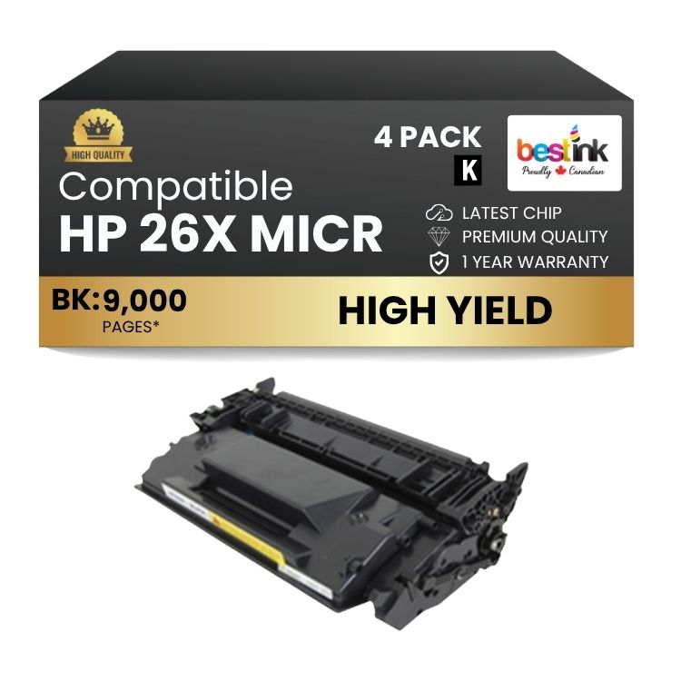 Compatible HP 26X CF226X MICR Black Toner Cartridge (1 Pack)