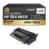 Compatible HP 26X CF226X MICR Black Toner Cartridge (1 Pack)
