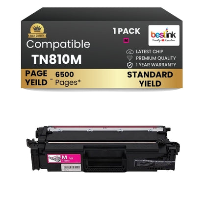 Brother TN810M Toner Cartridge Magenta ( 1 Pack ) Standard Yield