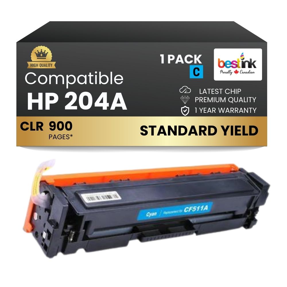Compatible HP 204A CF511A Cyan Toner Cartridge