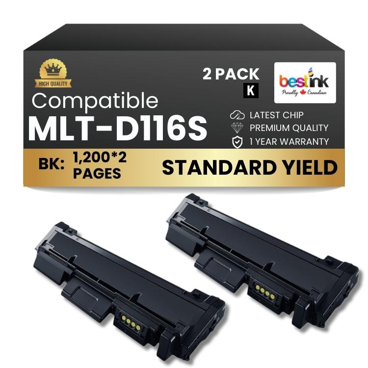 Compatible Samsung MLT-D116S 2 Pack