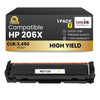 Compatible HP 206X W2112X Yellow Toner Cartridge High Yield