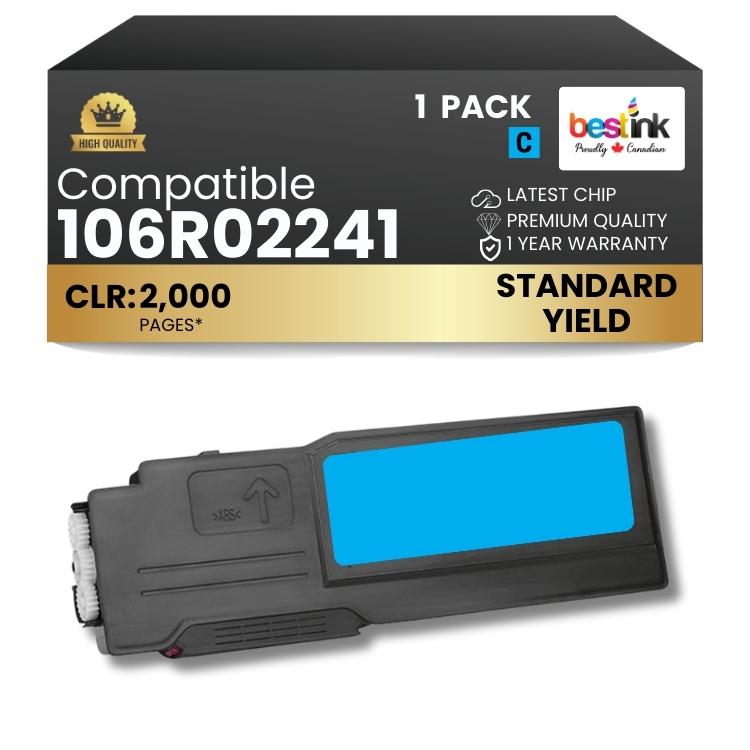 Cartouche de toner noir compatible Xerox 106R01630, 1 paquet