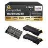 Brother TN350 DR350 Compatible Black Toner Cartridge and Drum Combo (1 Drum and 2 Toner) in ( 2 Pack )