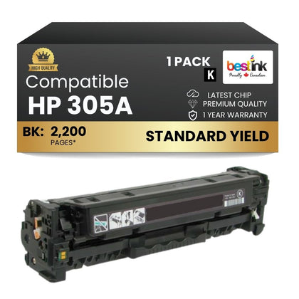 Cartouche de toner noir compatible HP 305A CE410A