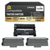 Brother TN720 DR720 Compatible Black 2 Toner & Drum Standard Yield