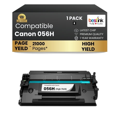 CANON 056H Compatible Toner Cartridge Black ( 1 Pack ) High Yield