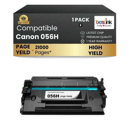 CANON 056H Compatible Toner Cartridge Black ( 1 Pack ) High Yield