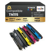 Compatible Brother TN115  Toner Cartridge High Yield 2BK/C/M/Y(5 Pack)