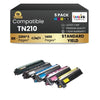 Cartouches de toner compatibles Brother TN210 2BK/C/M/Y (lot de 5)