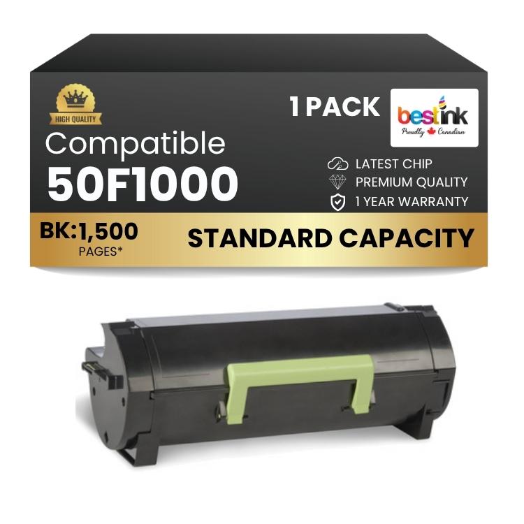 Compatible Lexmark  50F1000 Black Toner