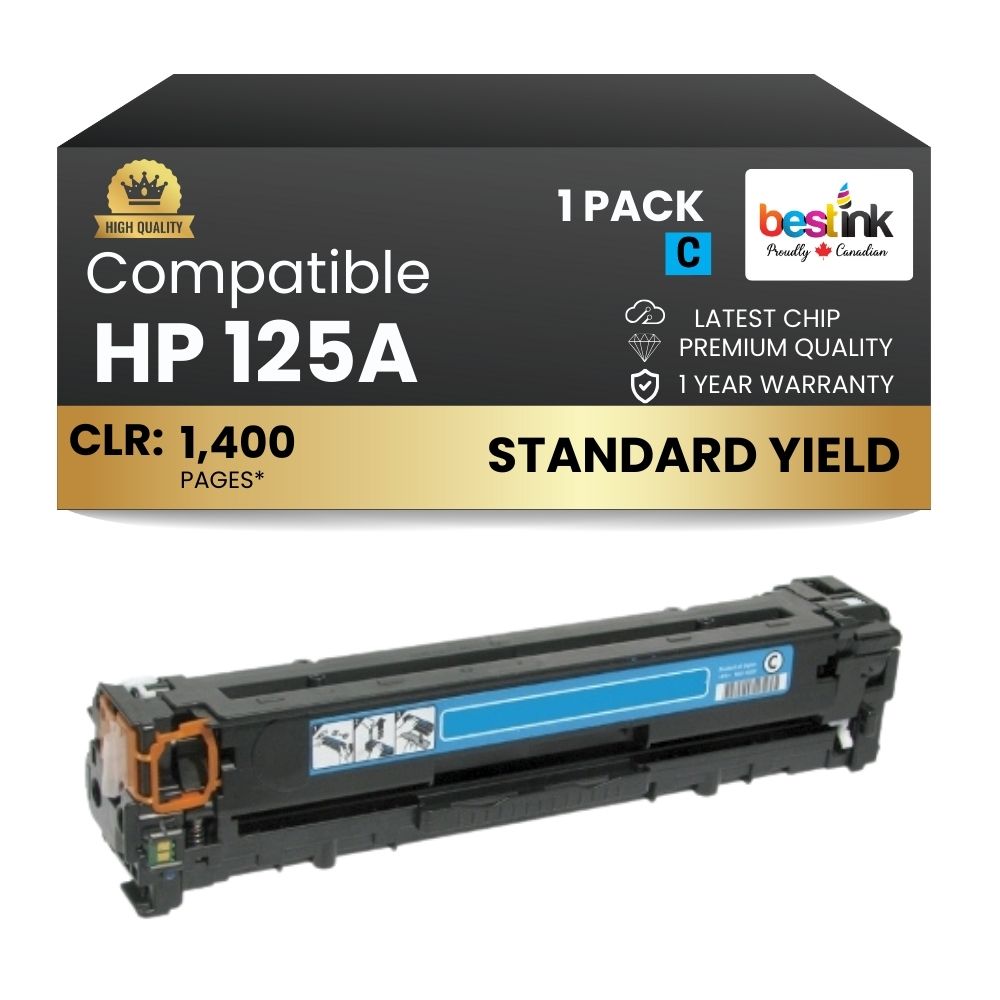 Cartouche de toner cyan compatible HP 125A CB541A