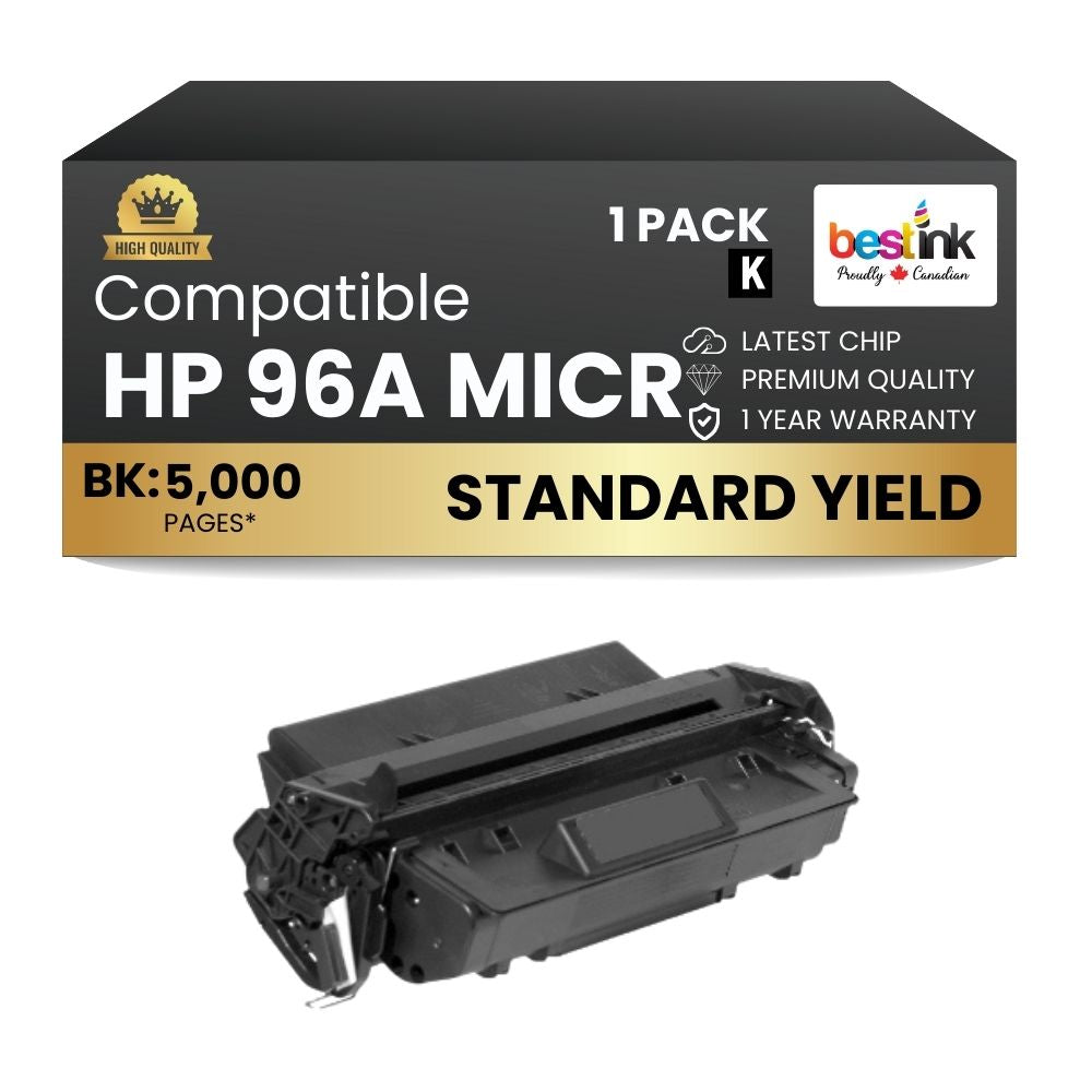 Cartouche de toner noir compatible HP 96A C4096A MICR
