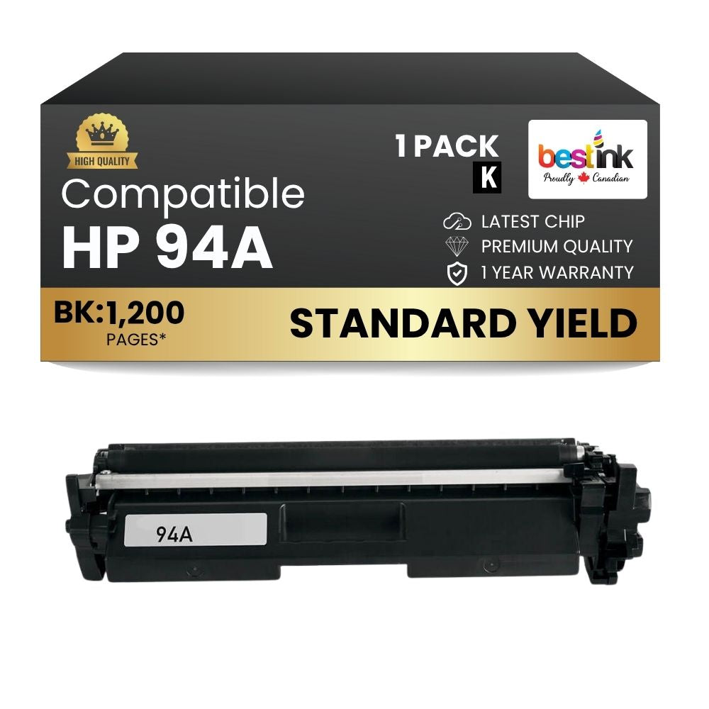 Compatible HP 94A CF294A Black Toner Cartridge (1 Pack)