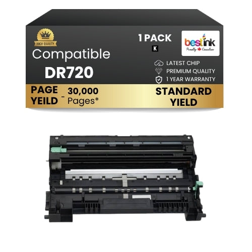 Compatible Brother DR720 Drum Unit Standard Yield (1 Pack )