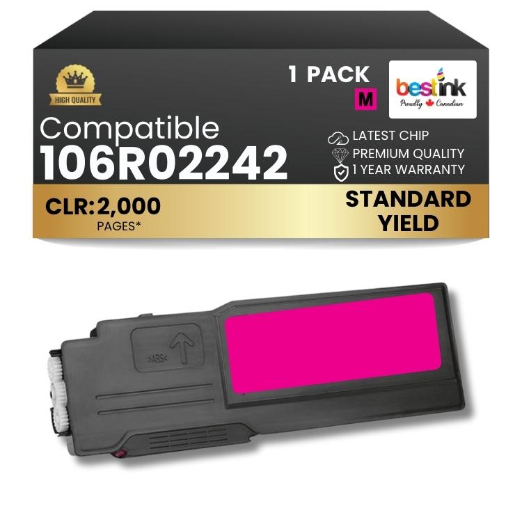 Cartouche de toner noir compatible Xerox 106R01630, 1 paquet