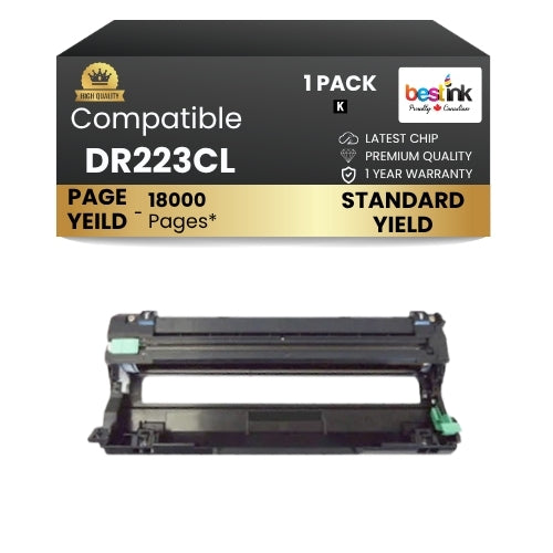 Brother DR223CL Compatible Black Drum ( 1 Pack )