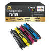Compatible Brother TN115 Toner Cartridge High Yield BK/C/M/Y (4 Pack)