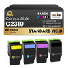 Compatible Lexmark C2310K0-C2310C0-C2310M0-C2310Y0 Toner Cartridge Combo Pack