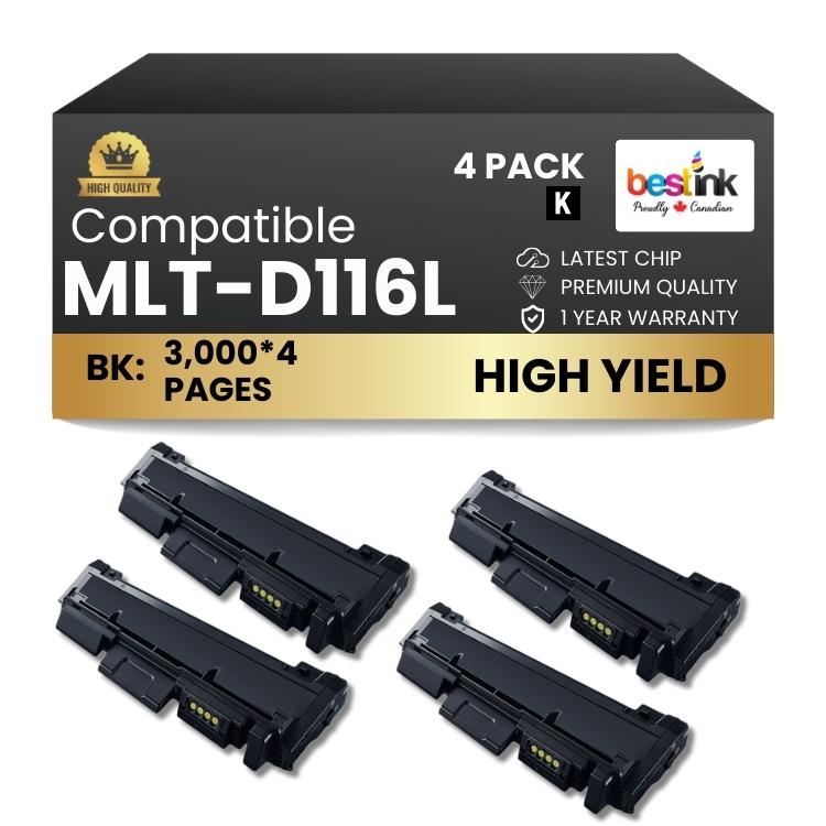 Compatible Samsung MLT-D116L 4 Pack
