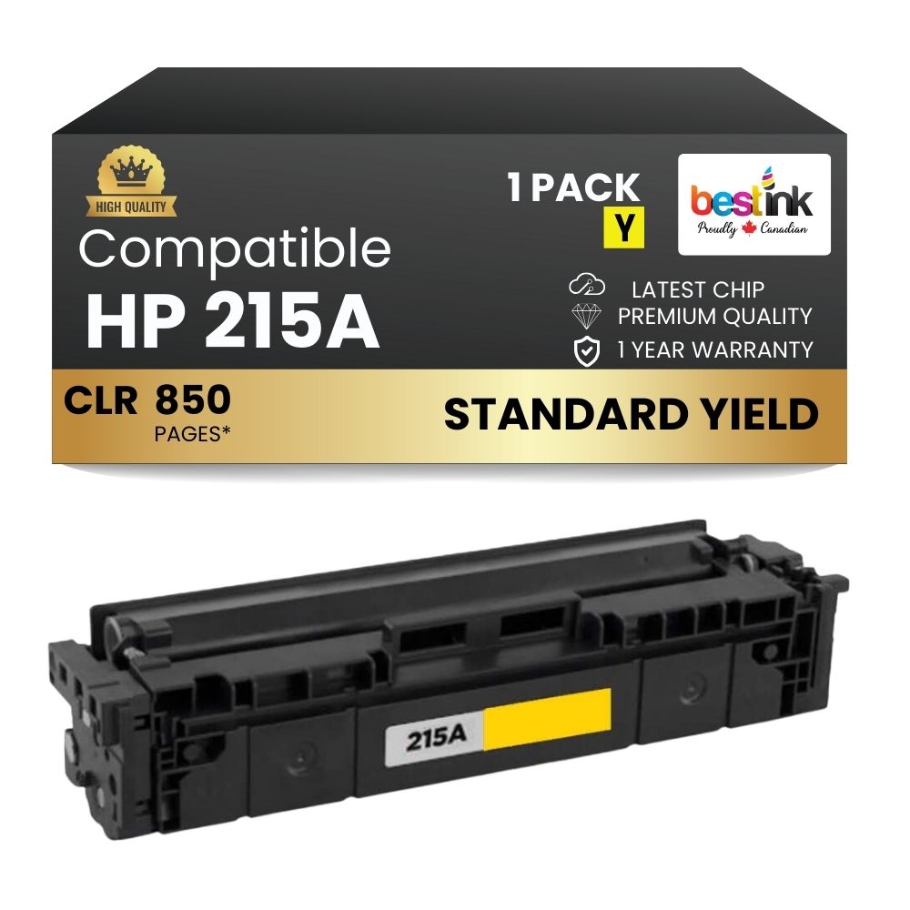Compatible HP 215A W2312A Yellow Toner Cartridge Standard Yield- With Chip