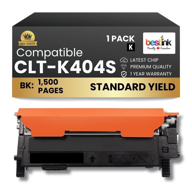 Compatible Samsung CLT-K404S Black 1 Pack