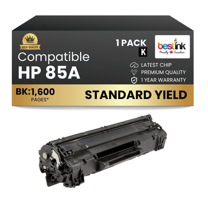 Cartouche de toner noir compatible HP 85A CE285A (1 paquet)