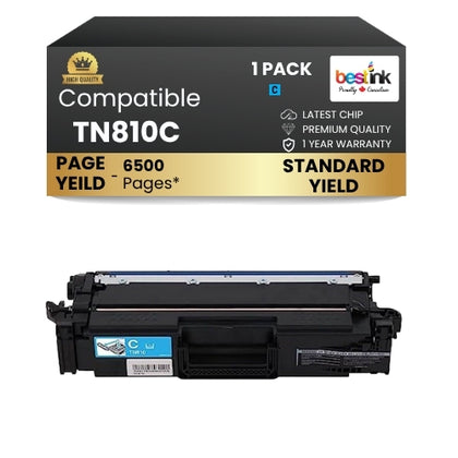Brother TN810C Toner Cartridge Cyan ( 1 Pack ) Standard Yield