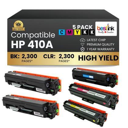 Cartouche de toner noir compatible HP 410A CF410A