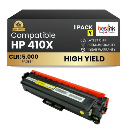 Cartouche de toner noir haute capacité compatible HP 410X CF410X