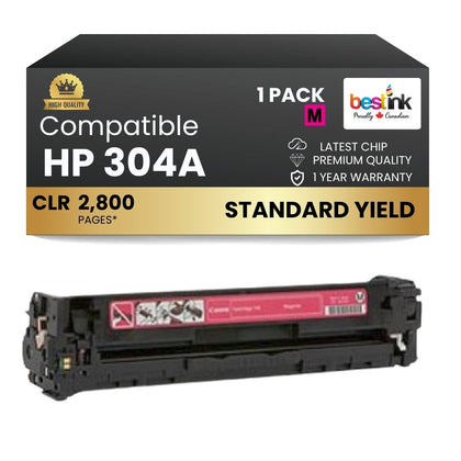 Compatible HP 304A CC533A Magenta Toner Cartridge Standard Yield