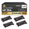 Compatible HP 26A CF226A Black Toner Cartridge (4 Pack)