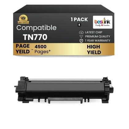 Brother TN770 Compatible Toner Cartridge Black High Yield ( 1 Pack )