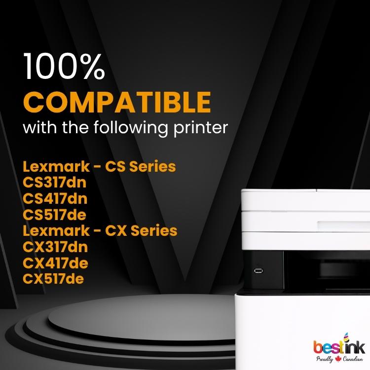Compatible Lexmark 71B10M0 Magenta Toner Cartridge 1 Pack