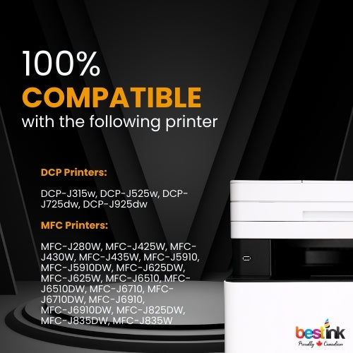 Brother LC75 Compatible Ink Cartridge Yellow ( 1 Pack ) High Yield