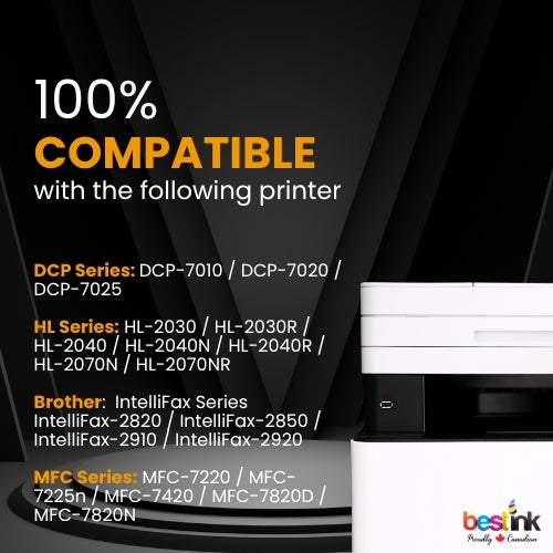 Brother TN350 DR350 Compatible Black Toner Cartridge and Drum Combo ( 1 Pack ) (1 Drum 1 Toner)