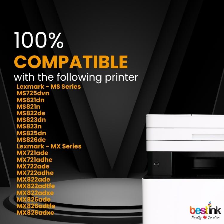 Compatible Lexmark  58D1000 Black Toner Cartridge 1 Pack