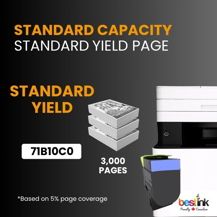 Compatible Lexmark71B10C0 Toner Cartridge