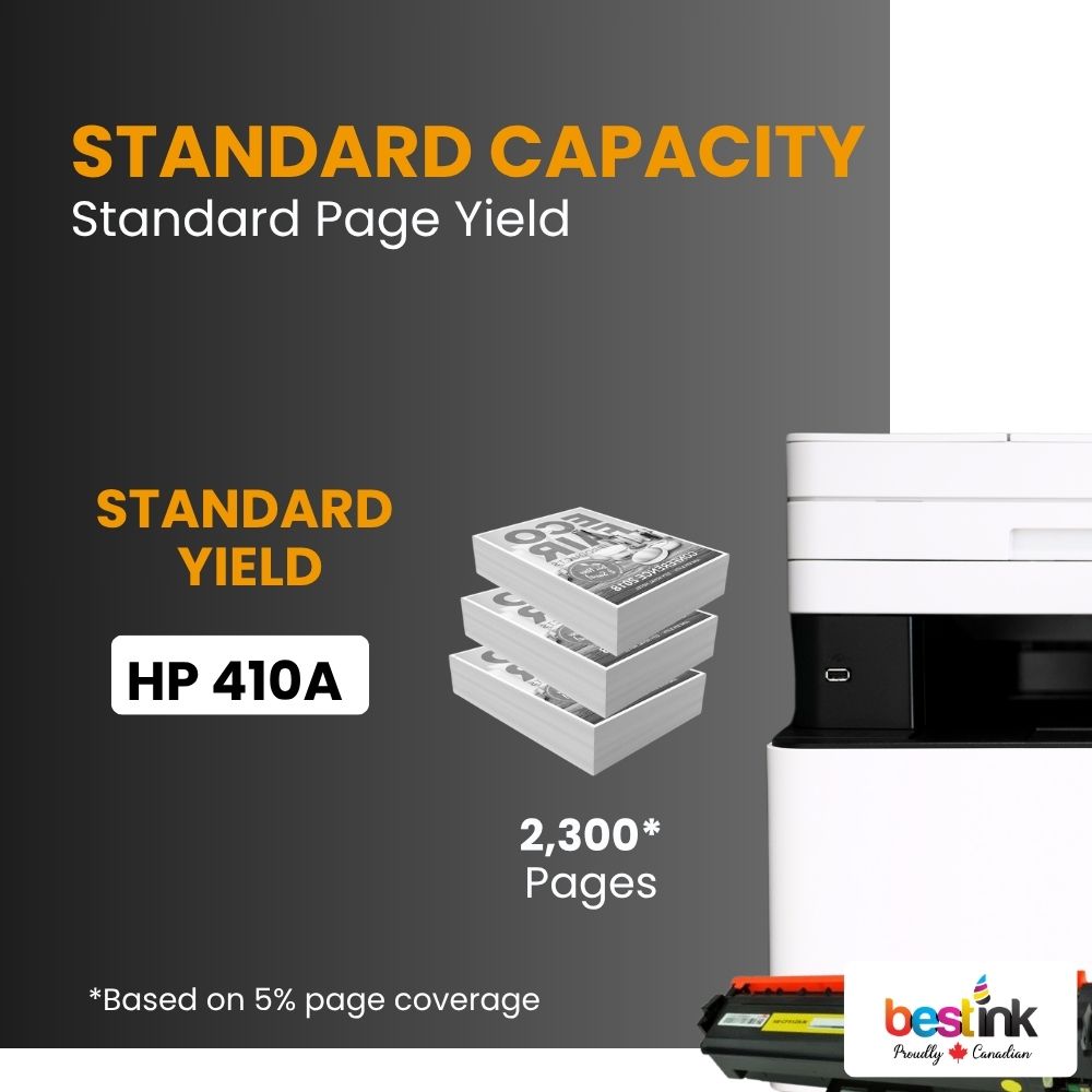 Compatible HP 410A CF412A Yellow Toner Cartridge