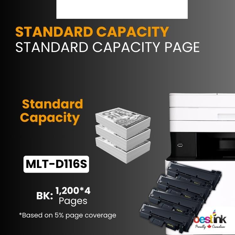 Compatible Samsung MLT-D116S 4 Pack